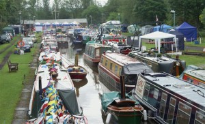 Our arm with massed boats
